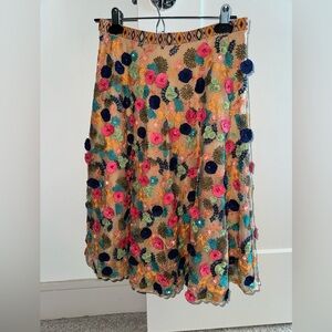 Anthropologie Bhanuni by Jyoti Embellished Skirt